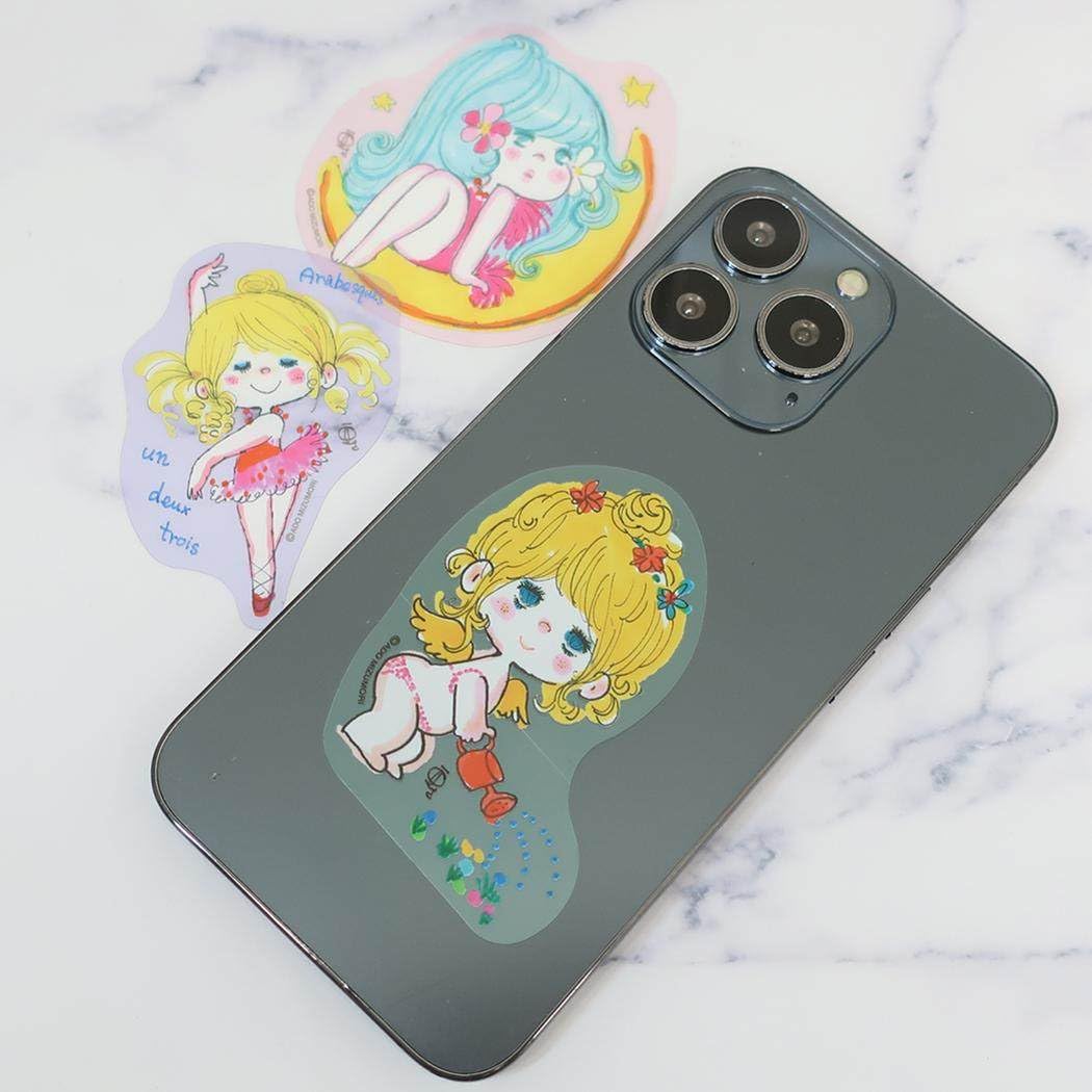 Amazon | ティーズファクトリー 水森亜土クリアステッカーセット B